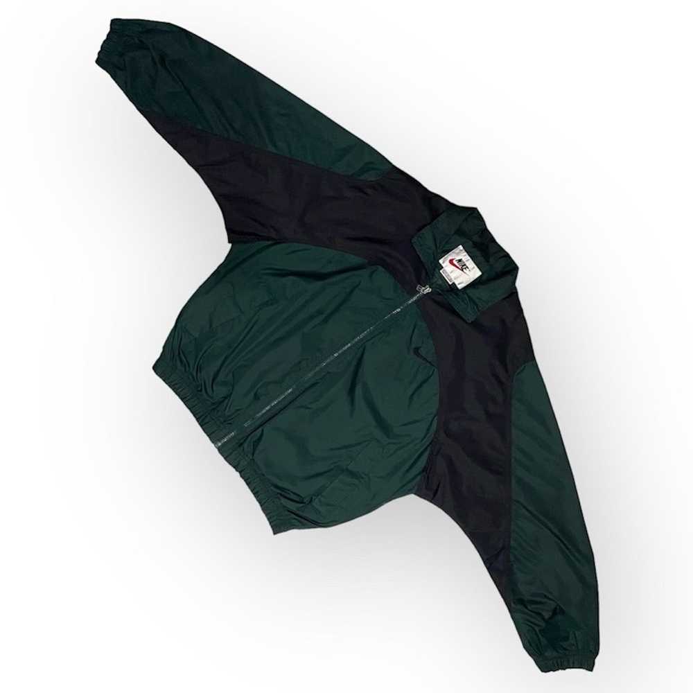 Nike × Vintage Nike Oval Timber Green Windbreaker - image 1