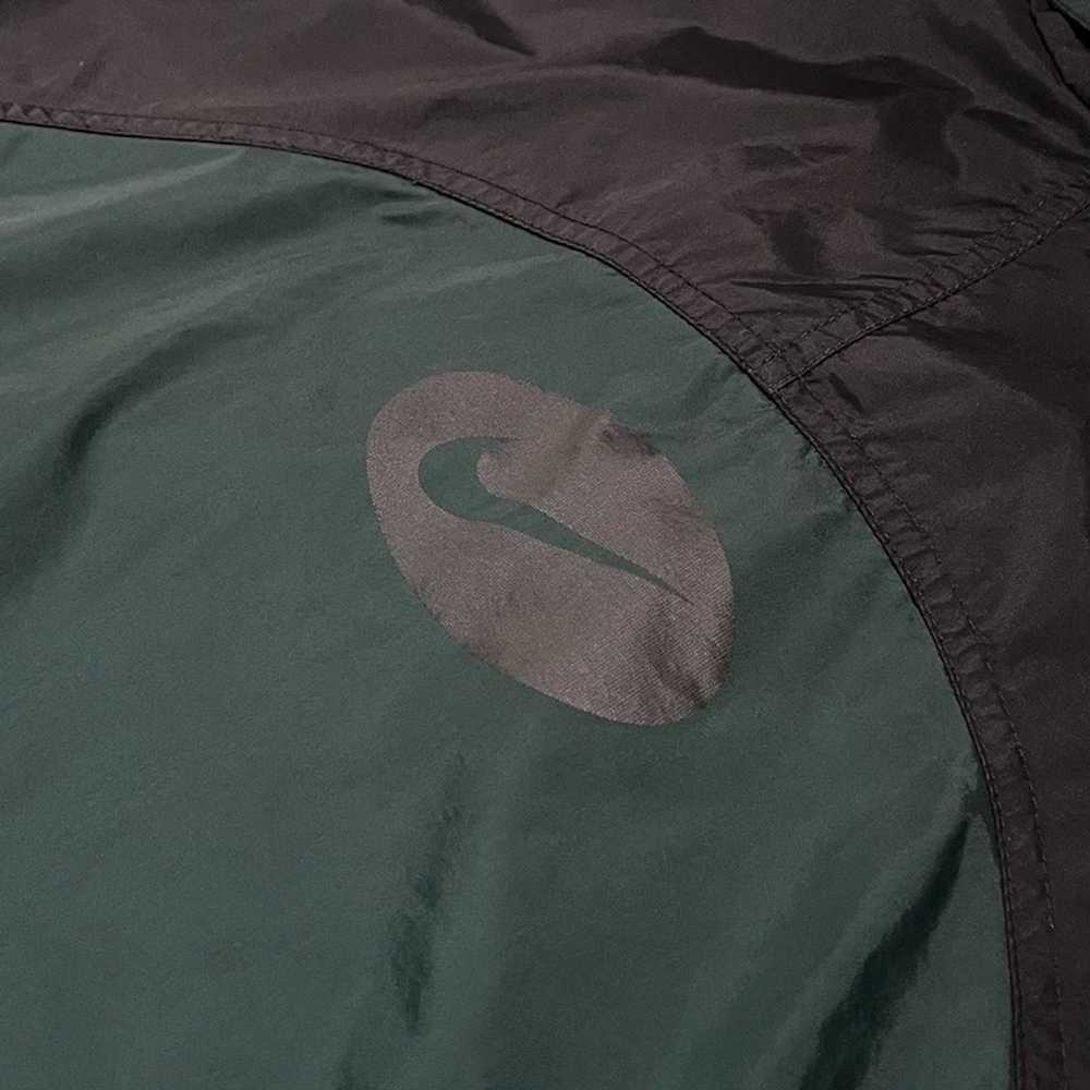 Nike × Vintage Nike Oval Timber Green Windbreaker - image 3