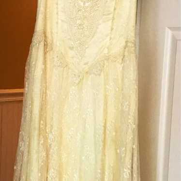 Vintage Jessica McClintock Lace Wedding Dresd - image 1