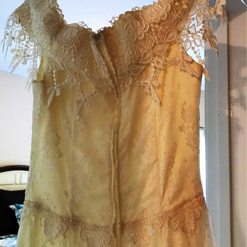 Vintage Jessica McClintock Lace Wedding Dresd - image 2