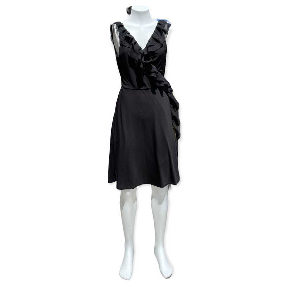Suzy Chin for Maggy Boutique Black Wrap Dress Siz… - image 1
