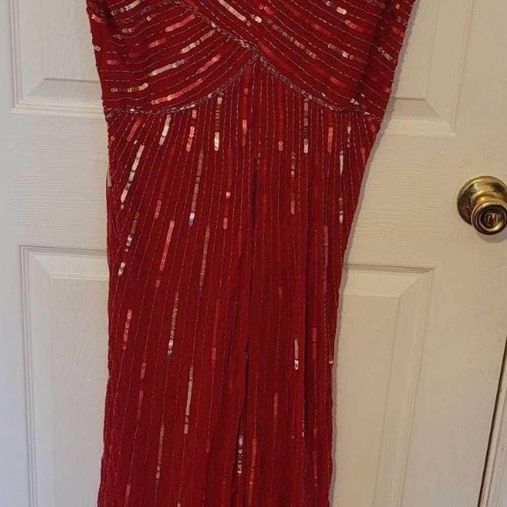 Jkara Red Formal Long Gown Size 10 - image 1