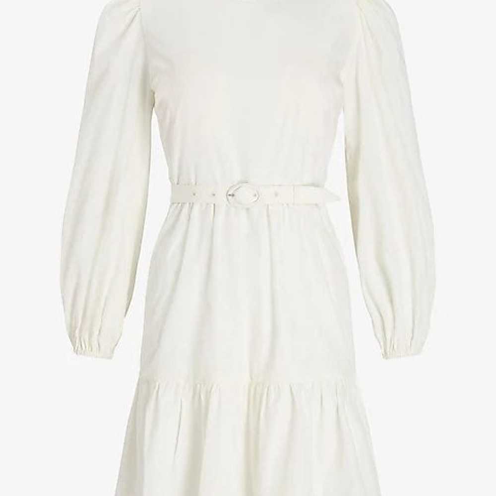 EXPRESS belted puff sleeve dress - image 2