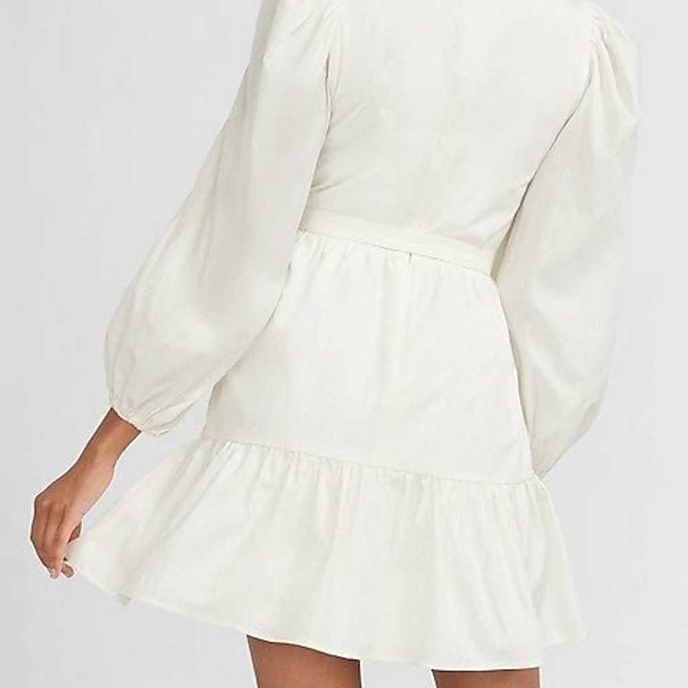 EXPRESS belted puff sleeve dress - image 3