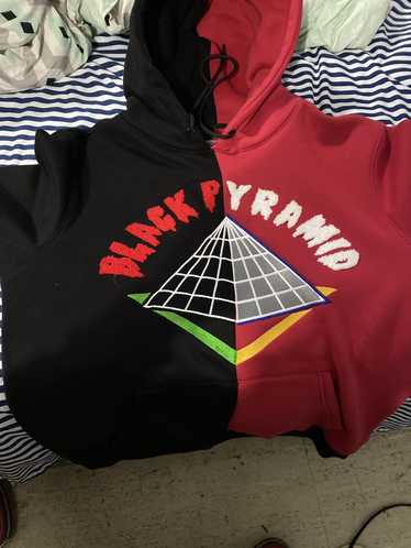 Black Pyramid Black pyramid half color hoodie