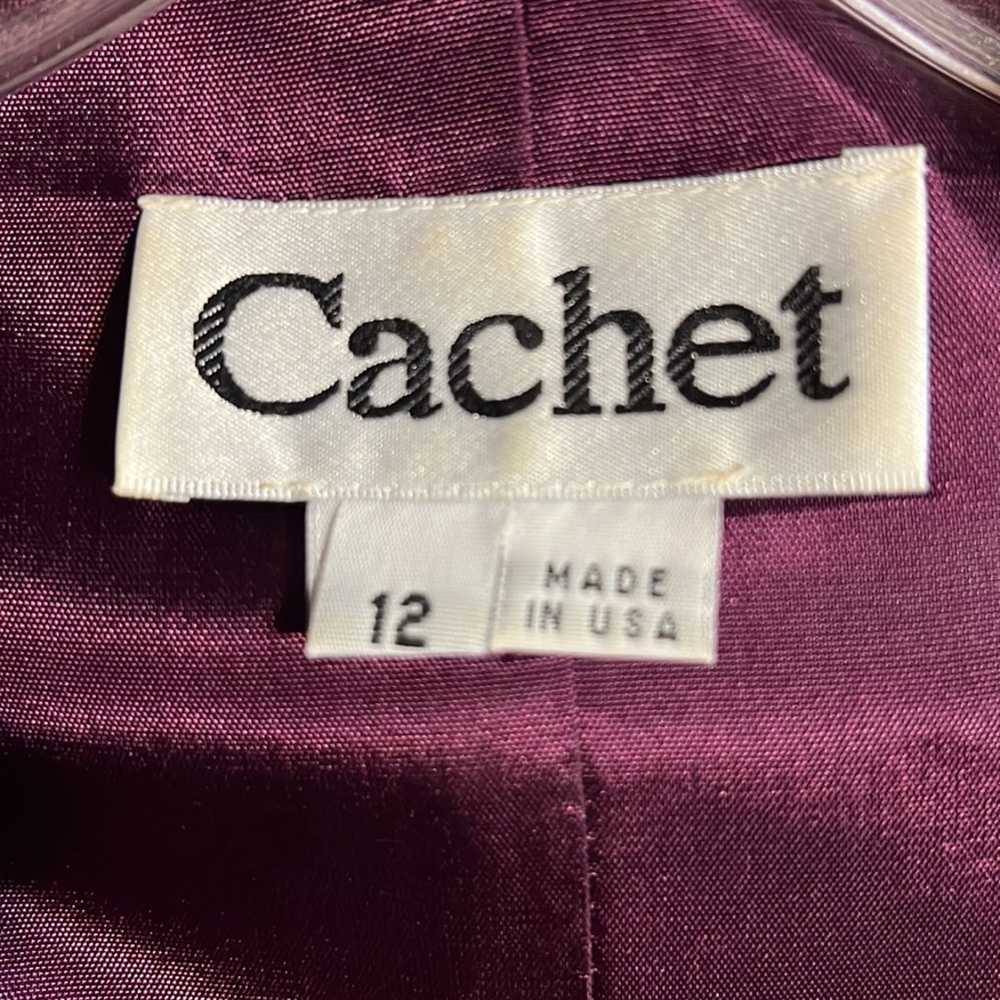 Vintage 80s Women’s Cachet Maxi Dress & Jacket Rh… - image 11