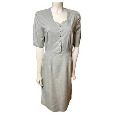Vintage Laura Ashley Green Button Dress - image 1