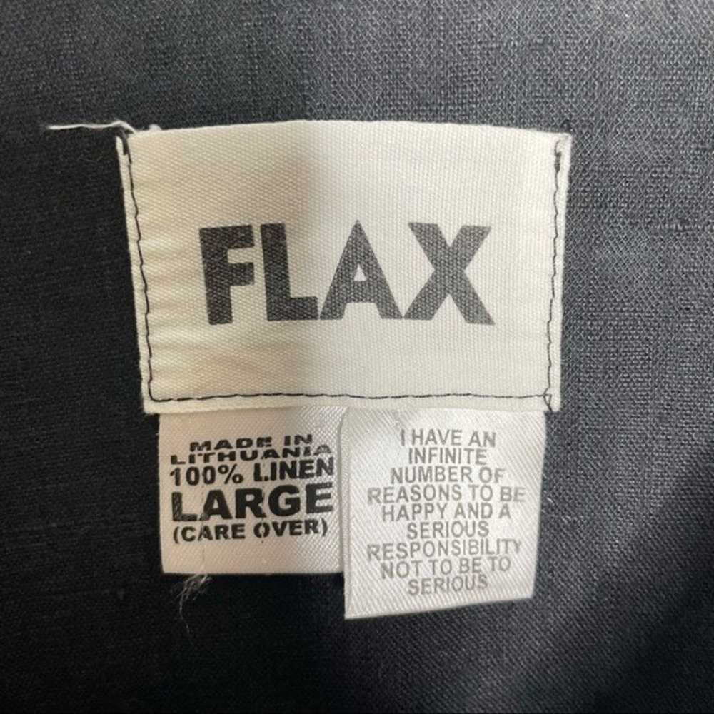FLAX 100% Linen Charcoal Black Side Cut cover Up … - image 4
