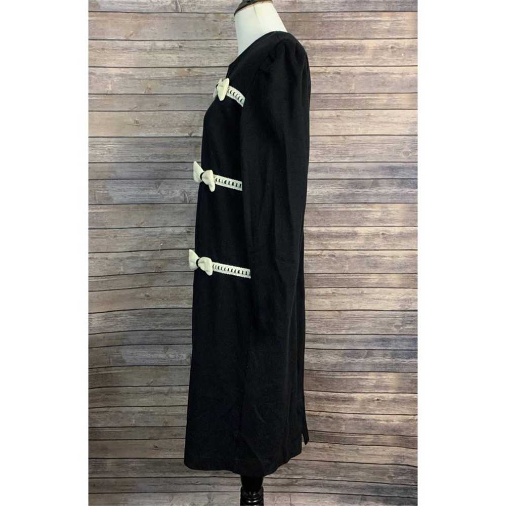 Vintage Liz Roberts Black Bow Dress - image 3