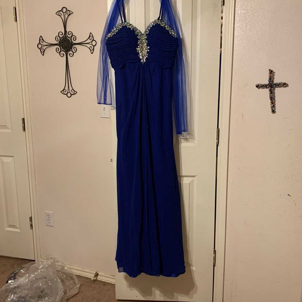 Royal blue prom dress - image 1