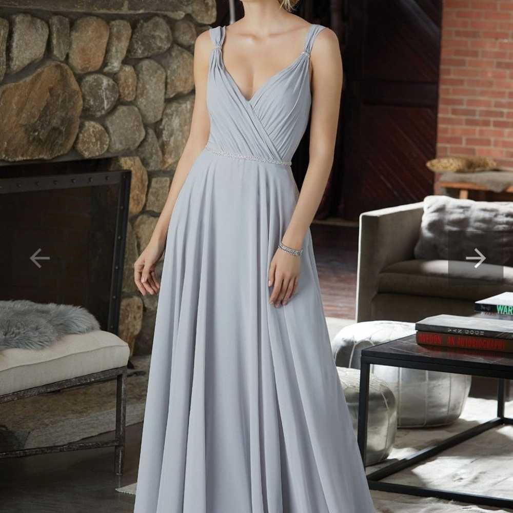 Figure Flattering Chiffon Bridesmaid Dress with B… - image 9