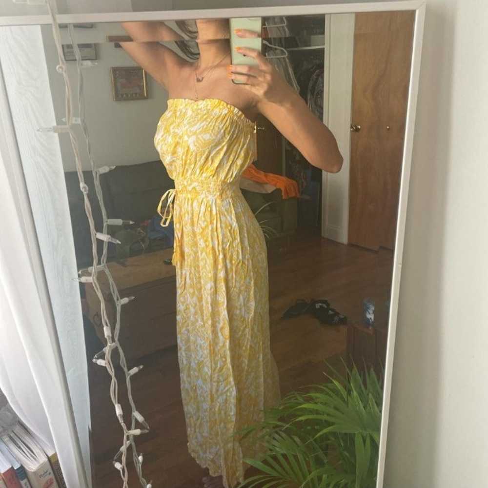 Jessica Simpson • Yellow White Rayon Summer Sundr… - image 1
