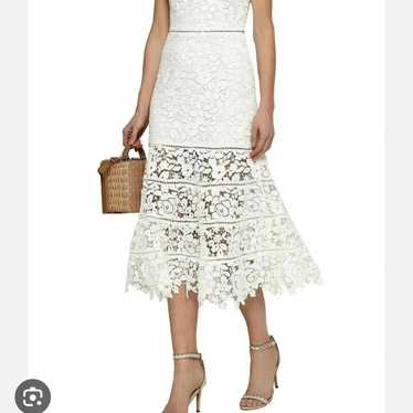 Joie white lace dress