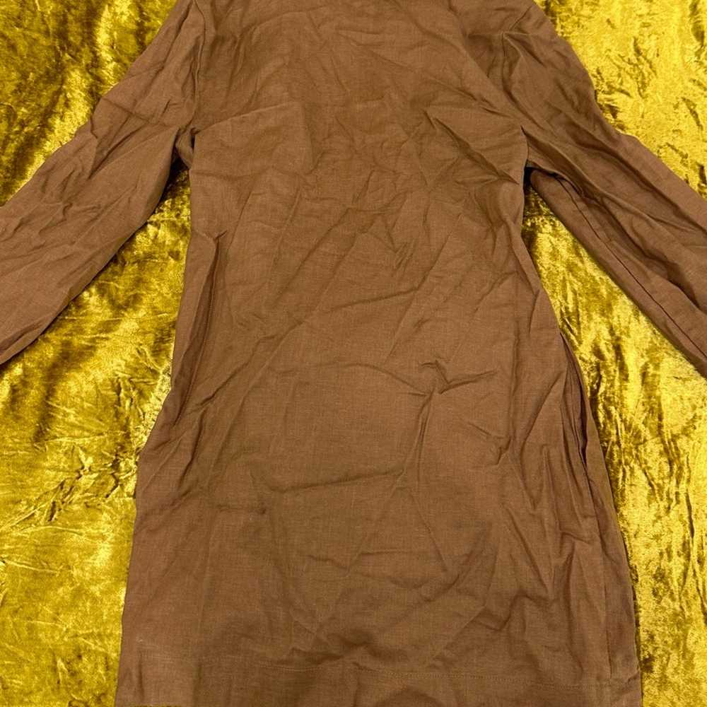 Brown Tie Dress (XS) - image 8
