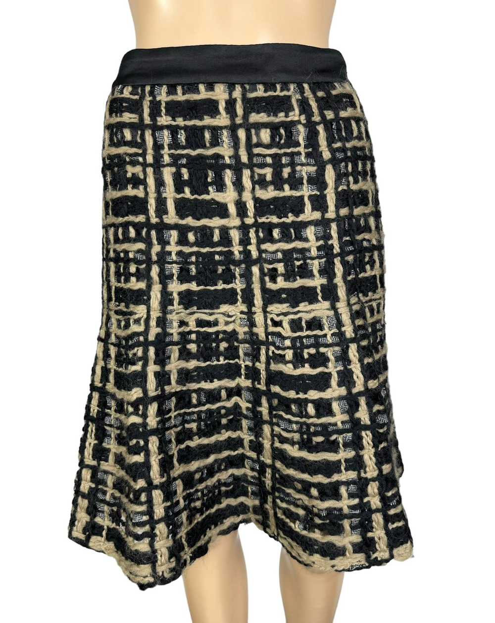 Etro Etro Milano Silk-Polyester Knit Wicker Skirt… - image 1