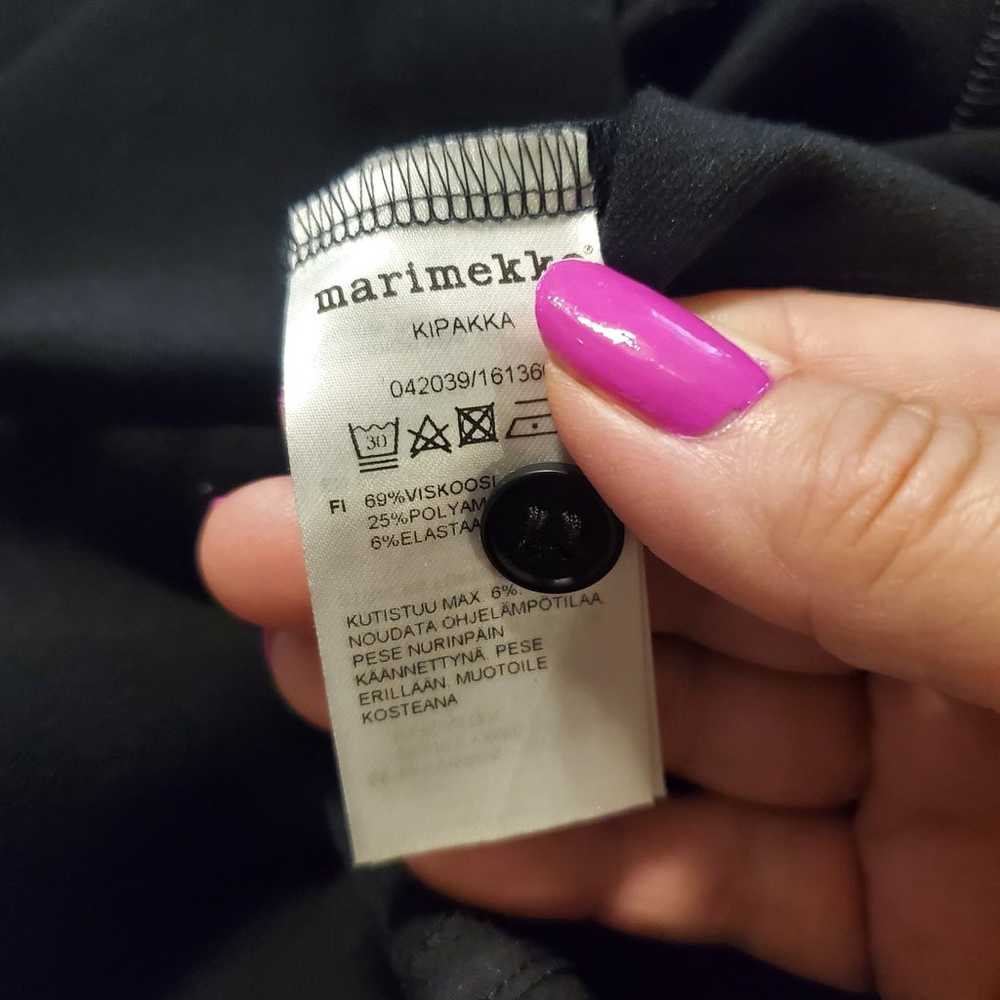 EC Marimekko Black Knit Fitted Dress Size XS, Cla… - image 11