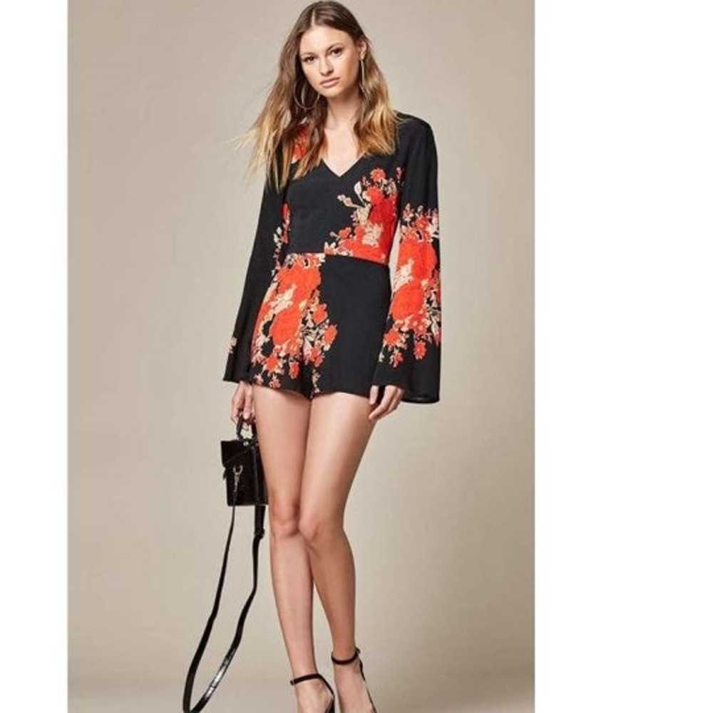 OBEY Dead Garden Black Floral Romper 25 - image 1