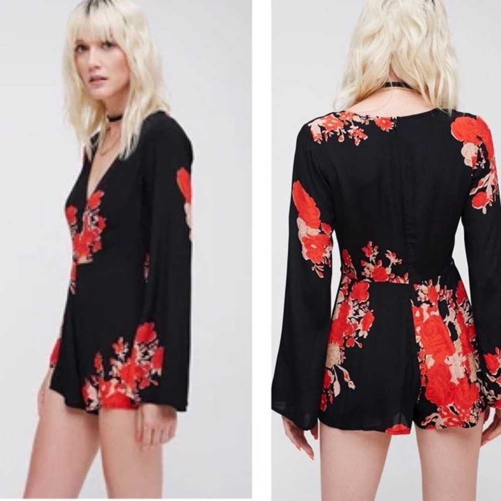 OBEY Dead Garden Black Floral Romper 25 - image 2