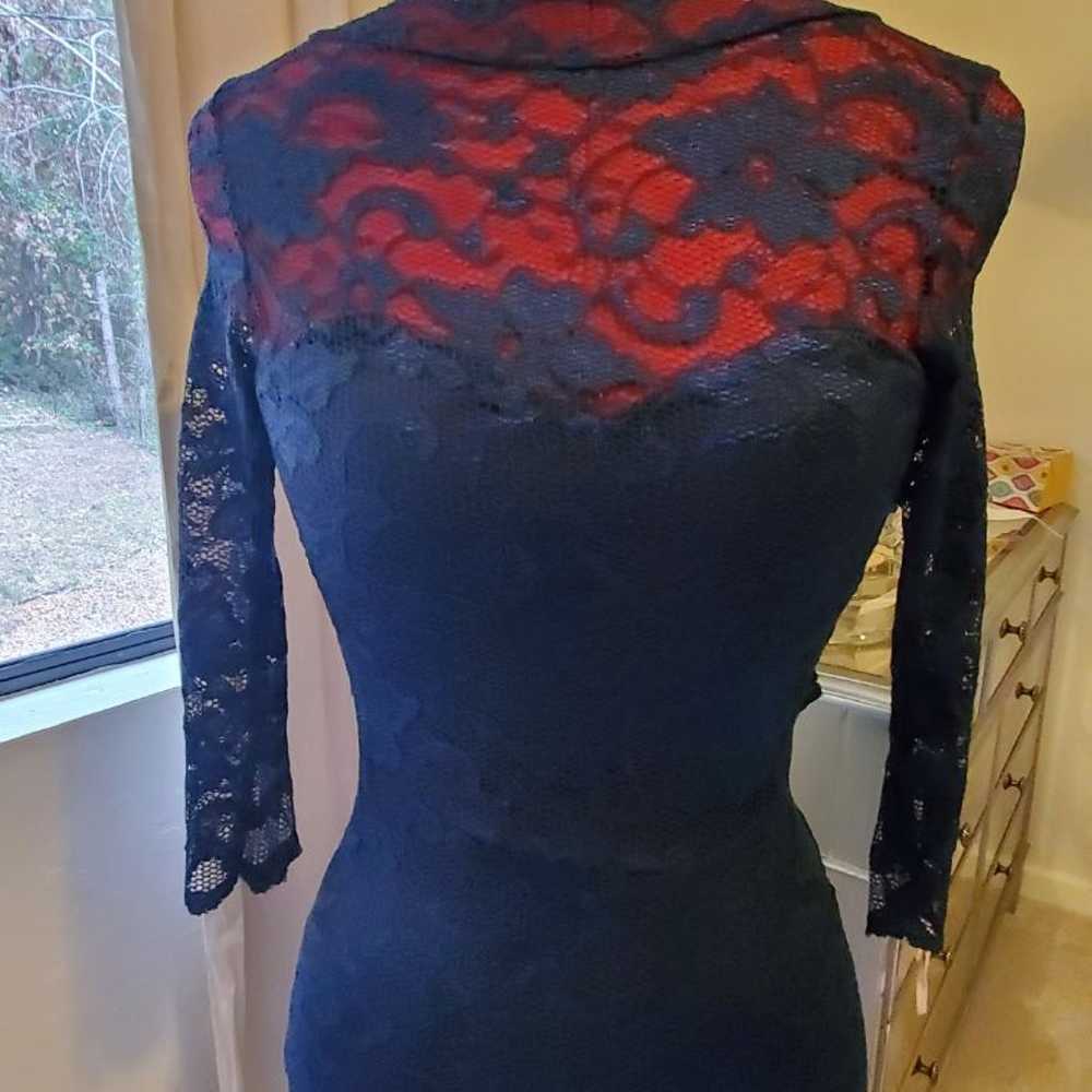 Dress Amy Childs blue lace dress size us - image 1