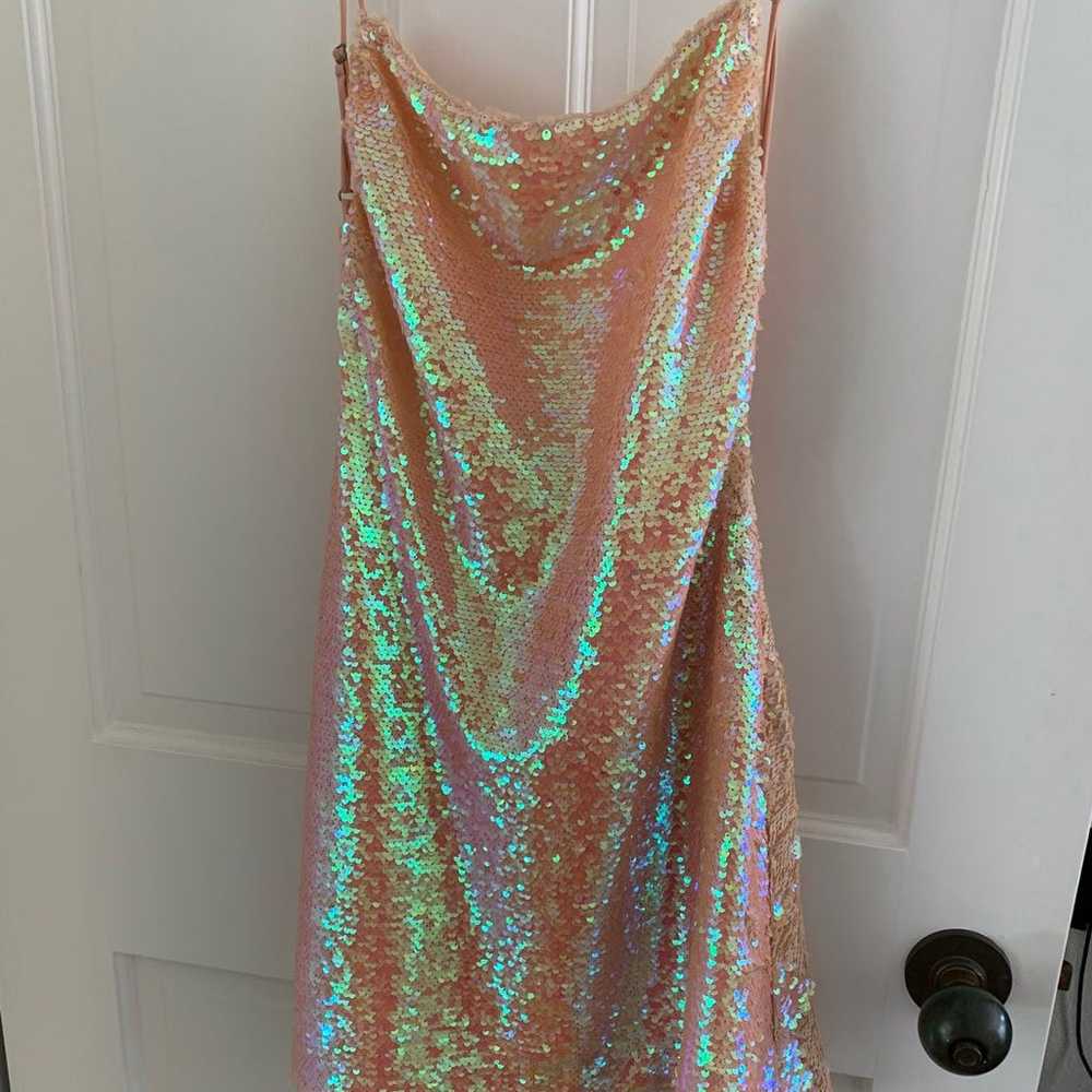 Holographic sequin dress - image 2