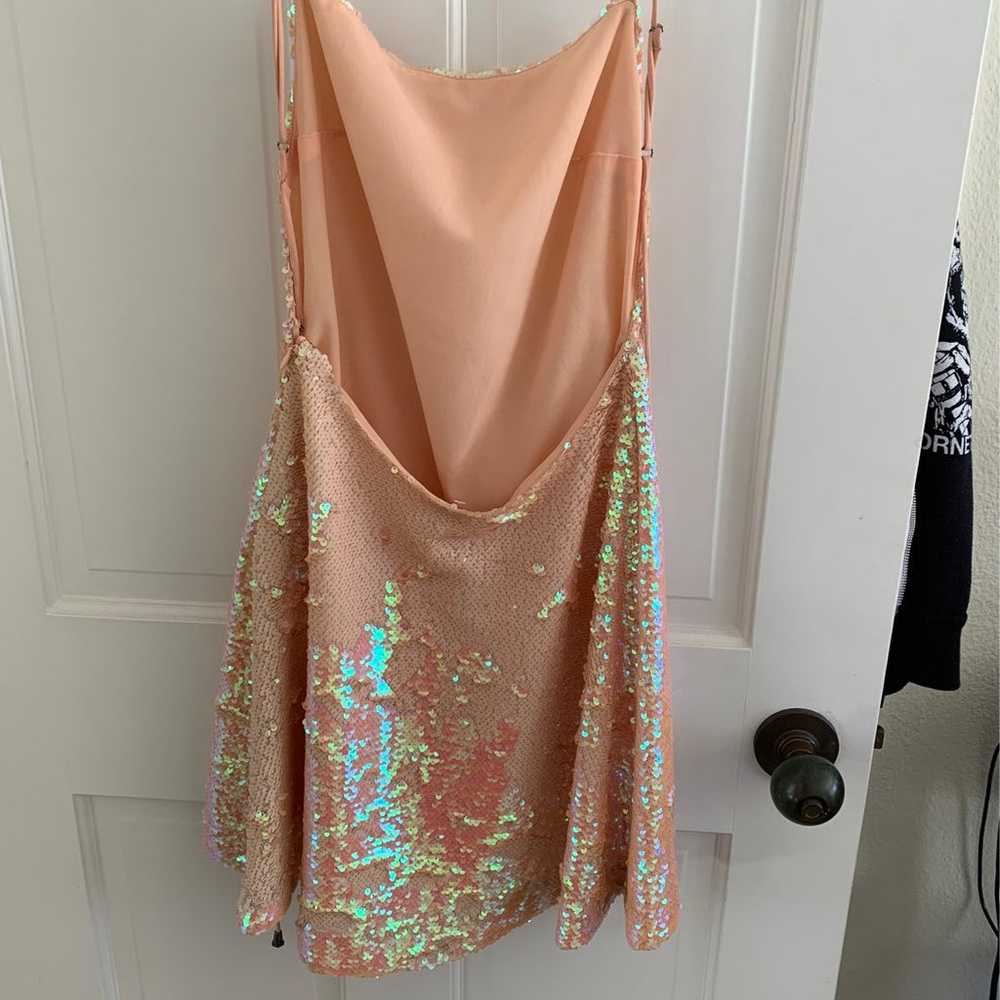 Holographic sequin dress - image 5