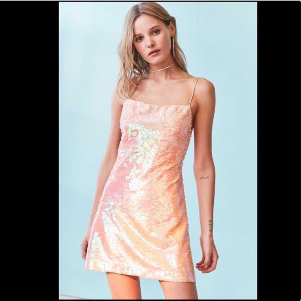 Holographic sequin dress - image 8
