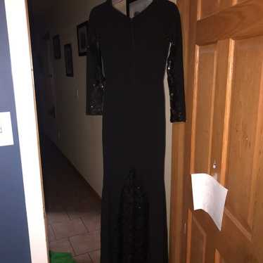 Windsor Long Black Lace Dress