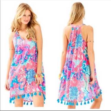 Lilly Pulitzer Roxi Dress Coral Reef I'm So Jelly - image 1