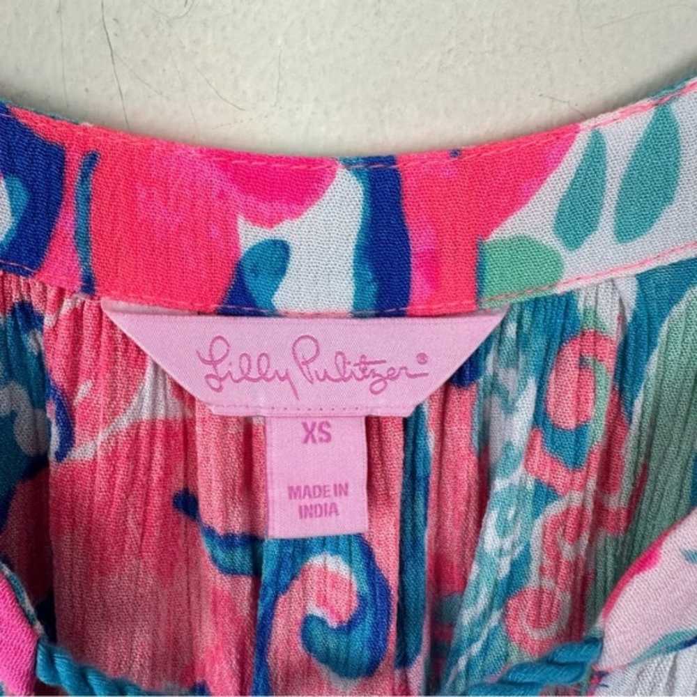 Lilly Pulitzer Roxi Dress Coral Reef I'm So Jelly - image 5