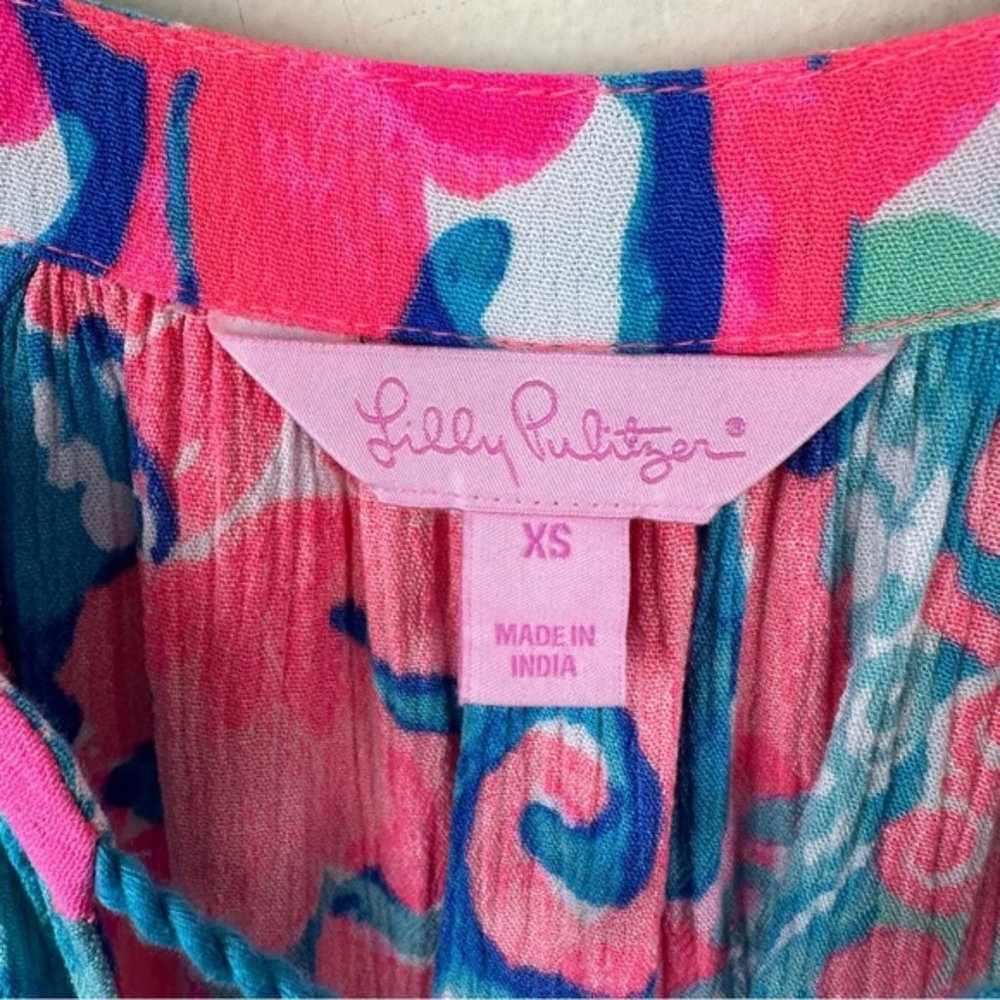 Lilly Pulitzer Roxi Dress Coral Reef I'm So Jelly - image 9