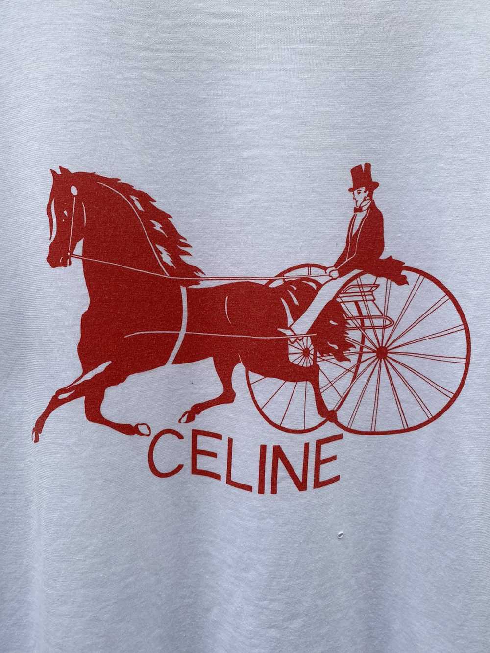 Celine Vintage CELINE Iconic Biglogo Tee - image 2