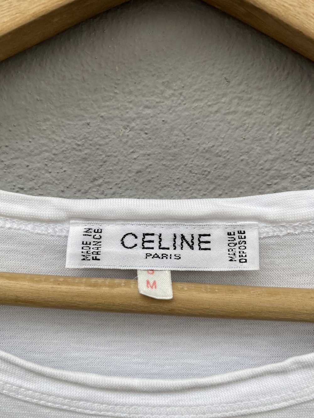 Celine Vintage CELINE Iconic Biglogo Tee - image 6
