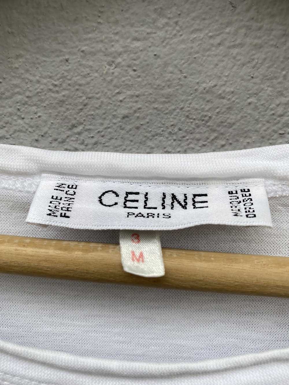 Celine Vintage CELINE Iconic Biglogo Tee - image 7