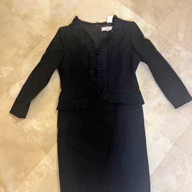 Vintage 1980s Carolina Herrera Black Dress