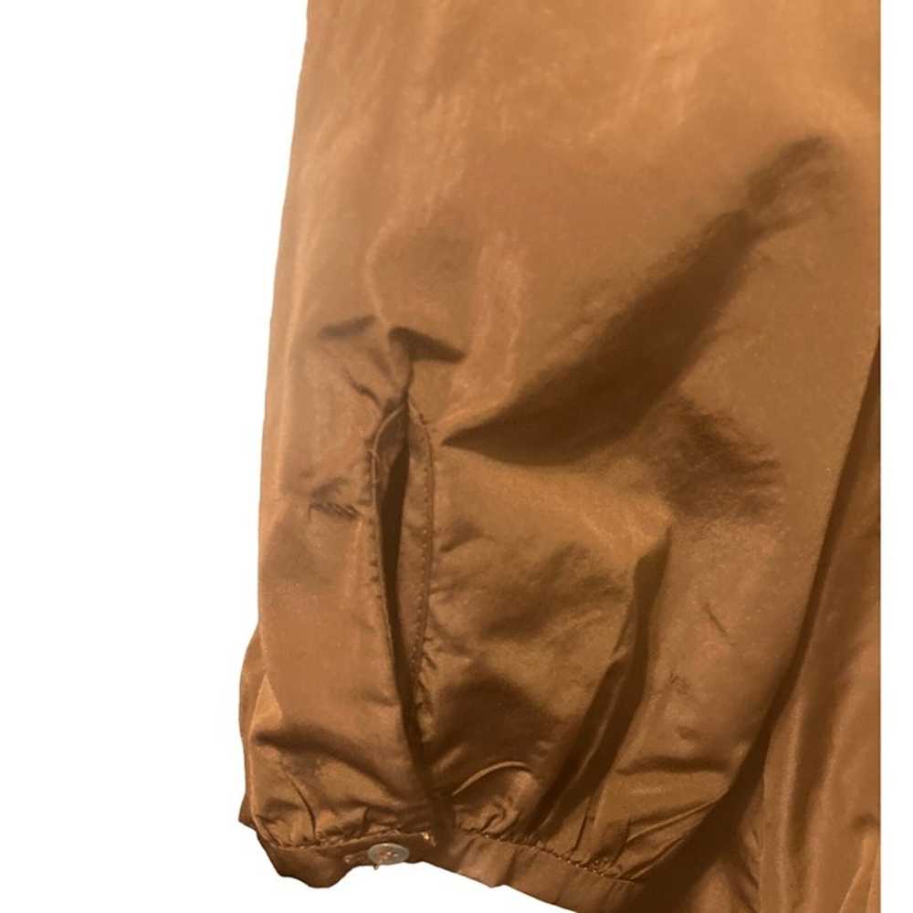 ZARA Brown Voluminous Taffeta Midi Dress Puff Sle… - image 9