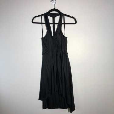 Laila Azhar Black 100% Silk Halter T Back Dress S