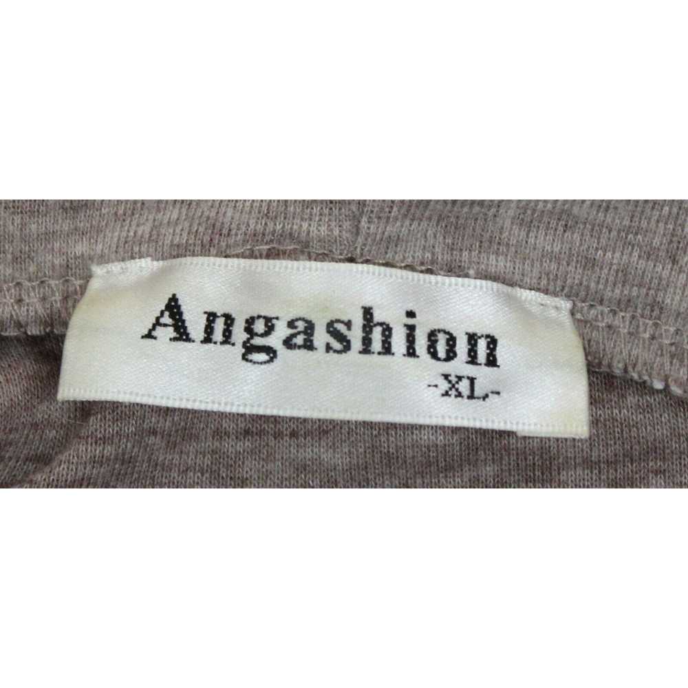 Other Angashion Women's T-shirt Hoodie sz XL Beig… - image 8