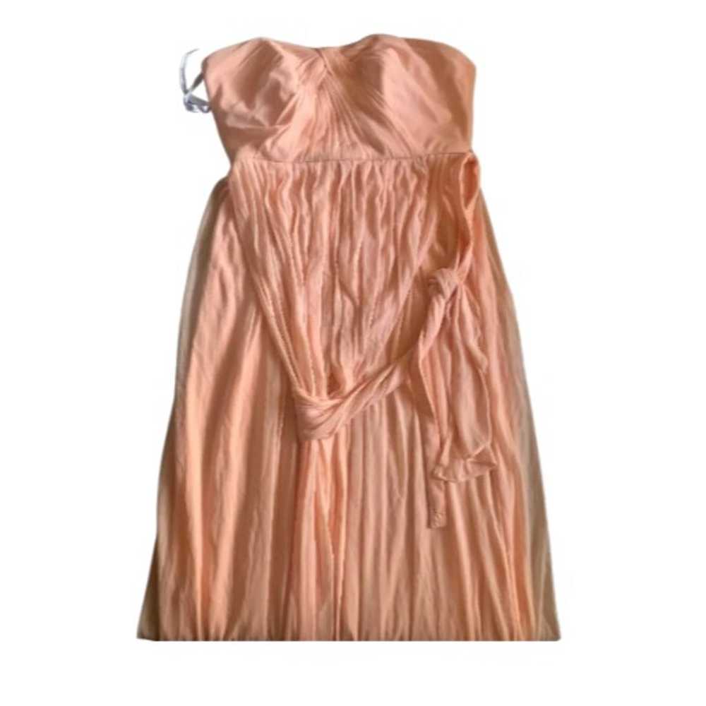NWT-David's Bridal Bridesmaid Dress - Peach Belli… - image 3