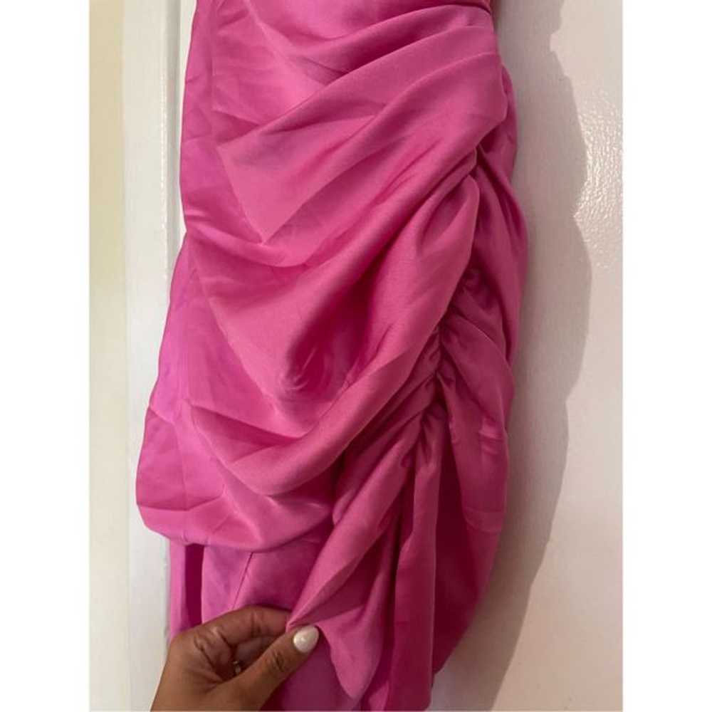 Barbie Pink Scrunched Mini Slit Sackless Dress Si… - image 7
