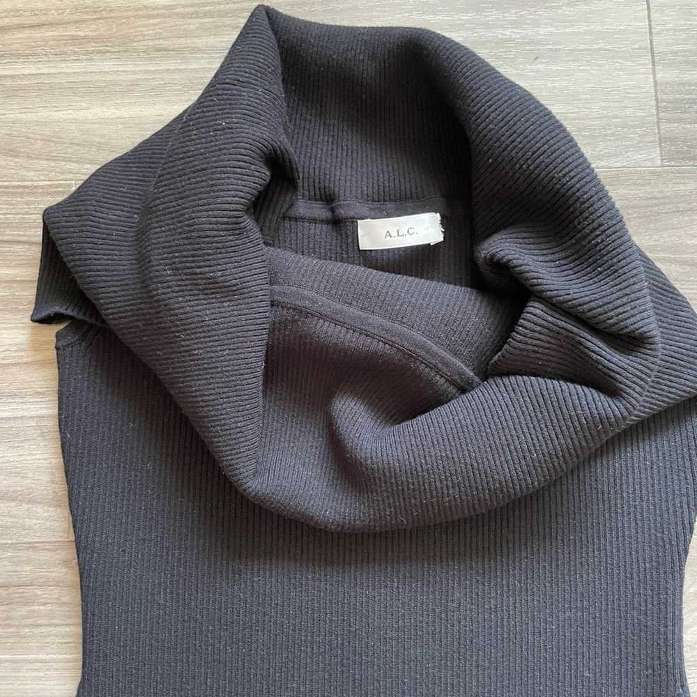 A.L.C. Knit Black Mini Sweater Dress - image 5