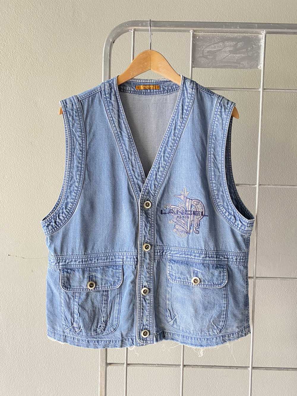 Lancel LANCEL 2 pockets denim vest - image 1