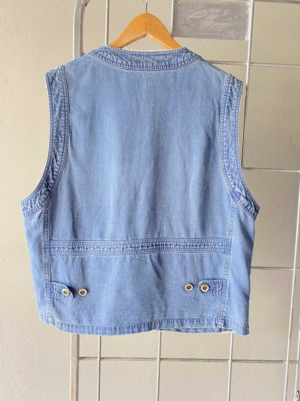 Lancel LANCEL 2 pockets denim vest - image 2