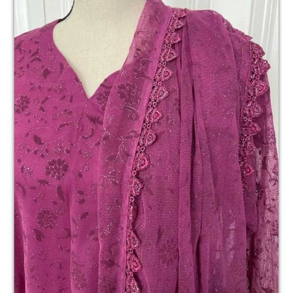 Three Piece Formal Dress.Color Magenta Pink.Fabri… - image 2
