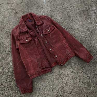 Avant Garde × Gap × Vintage Avant Garde Burgundy … - image 1