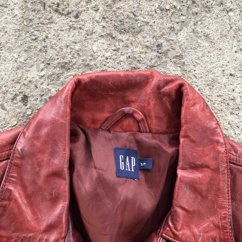 Avant Garde × Gap × Vintage Avant Garde Burgundy … - image 4