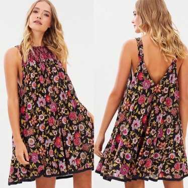 FREE PEOPLE Oh Baby Floral Mini Dress M - image 1
