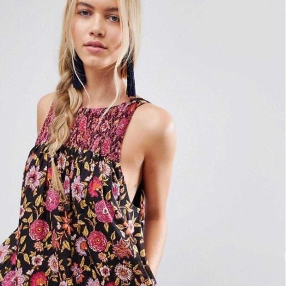 FREE PEOPLE Oh Baby Floral Mini Dress M - image 3