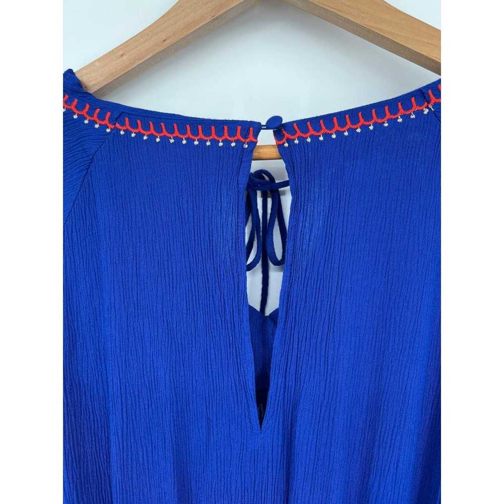 Boden Natalie Embroidered Jumpsuit Blue Wide Leg … - image 6