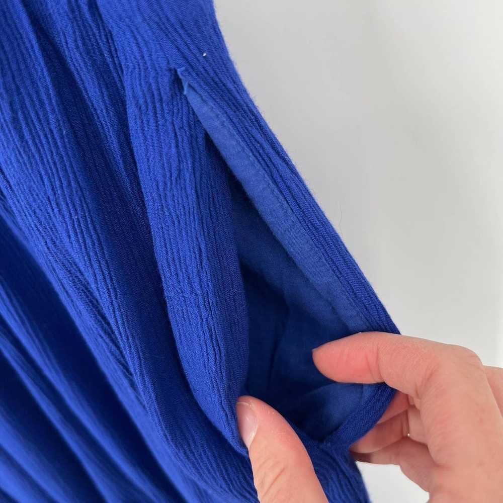 Boden Natalie Embroidered Jumpsuit Blue Wide Leg … - image 9