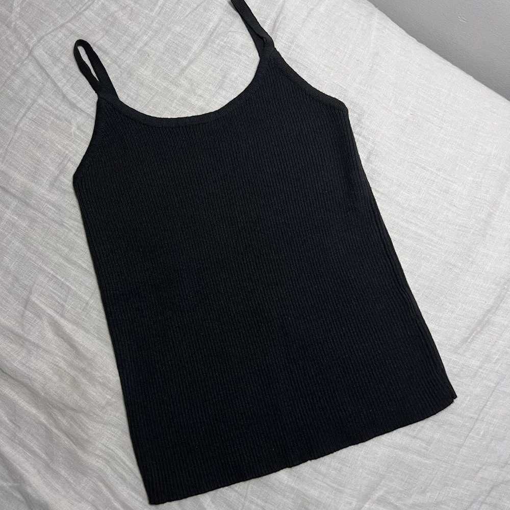 Brandy Melville Brandy Melville Black Ribbed Cami… - image 1